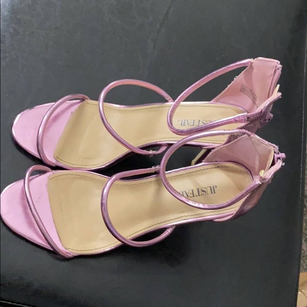 Pink heels wide width